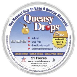 Preggie, Queasy Drops® Plus, медовое ассорти, 21 шт.