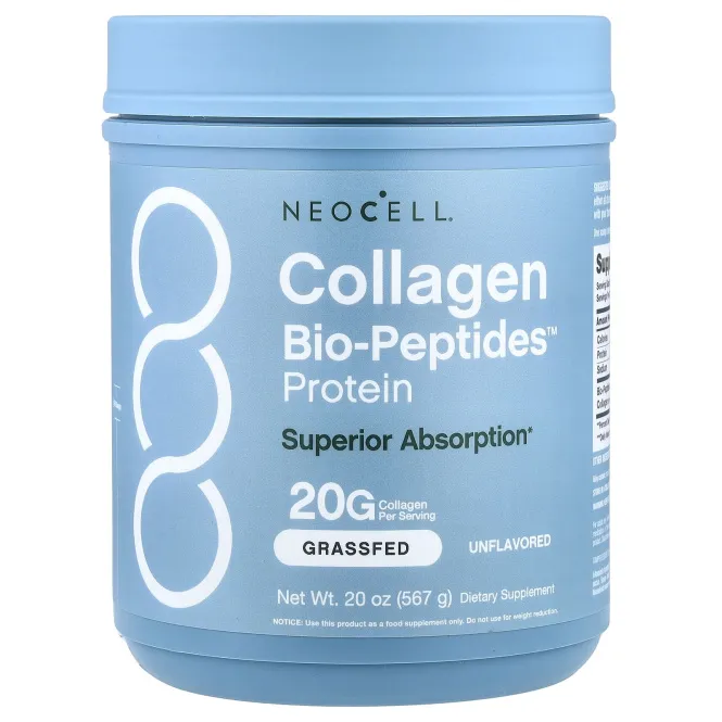 NeoCell, протеин Collagen Bio-Peptides™, без добавок, 567 г (20 унций)