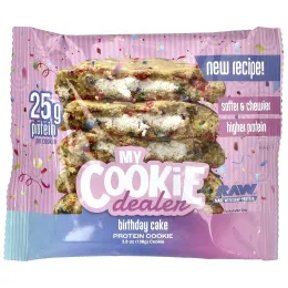 My Cookie Dealer Protein, протеиновое печенье, со вкусом праздничного торта, 12 шт. по 108 г (3,8 унции)