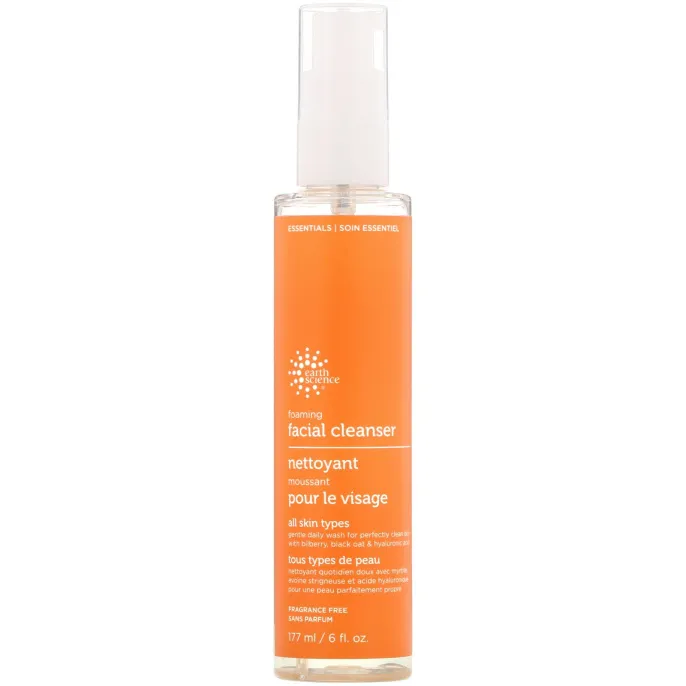 Earth Science, Foaming Facial Cleanser, 6 fl oz (177 ml)