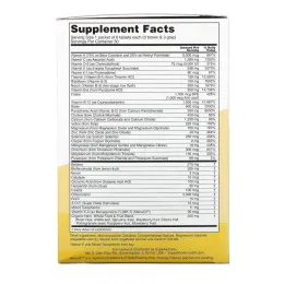 Super Nutrition, Opti-Energy Pack, мультивитаминная / минеральная добавка, без железа, 30 пакетиков (6 таблеток в каждом)