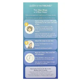 Queen of the Thrones, Обертывание с касторовым маслом, для волос, 1 шт.