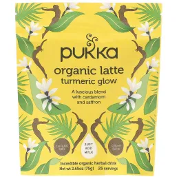 Pukka Herbs, Органическое латте с куркумой, без кофеина, 75 г (2,65 унции)