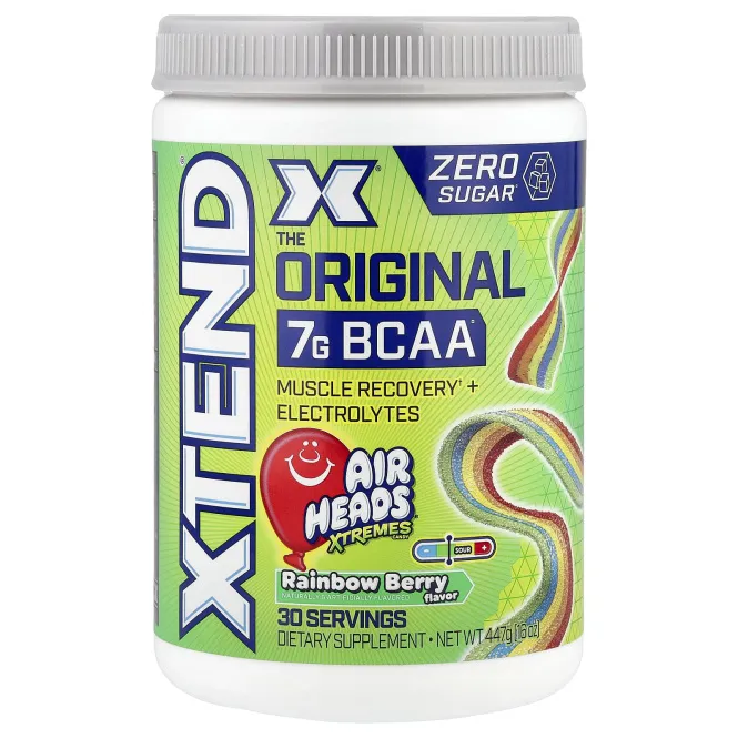 XTEND, BCAA, Air Heads, Extreme Candy®, радужная ягода, 7 г, 447 г (16 унций)