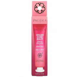 Pacifica, Vegan Care Balm, вишневое сияние и пептиды, для губ и кожи, 13 мл (0,43 жидк. Унции)