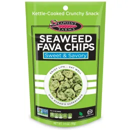 Seapoint Farms, Чипсы из конских бобов и морских водорослей, сладкие и пикантные, 3,5 унции (99 г)