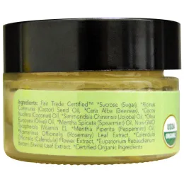 Eco Lips Inc., Органический, скраб для губ, Мята, .5 унций (14.2 г)