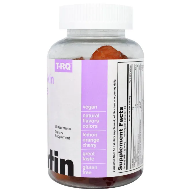 T-RQ, Hair, Skin & Nails, Biotin, 60 Gummies