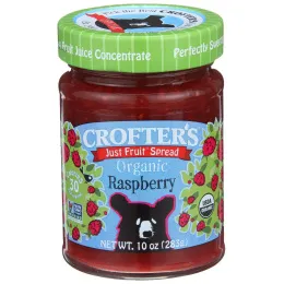 Crofter's Organic, Просто фруктовый джем, органическая малина, 10 унций (283 г)