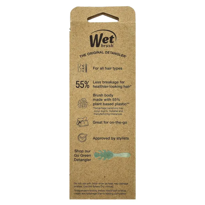 Wet Brush, Go Green, средство для расчесывания волос, розовый, 1 кисть