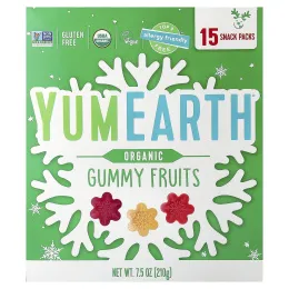YumEarth, органические жевательные фрукты, 15 порционных упаковок по 14 г (0,5 унции)