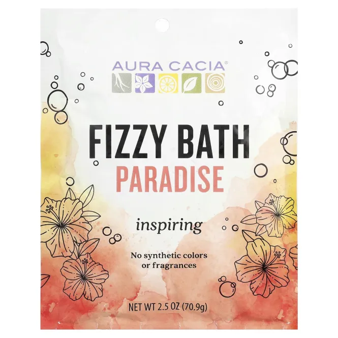 Aura Cacia, Fizzy Bath, Fizzy Bath, Paradise, 70,9 г (2,5 унции)