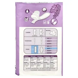 Natracare, Натуральные гигиенические прокладки, 12  супер прокладок