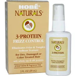 Hobe Labs, Комплекс из 3 протеинов для ухода за вьющимися волосами, 2 жидких унции (59 мл)