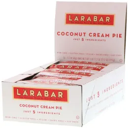 Larabar, Кокосовый сливочный пирог, 16 батончиков по 48 г