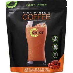 Chike Nutrition, Кофе с высоким содержанием белка Мокко Кофе со льдом 16,3 унции