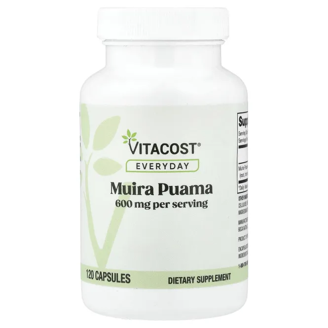 Vitacost, муира пуама, 120 капсул (300 мг в 1 капсуле)