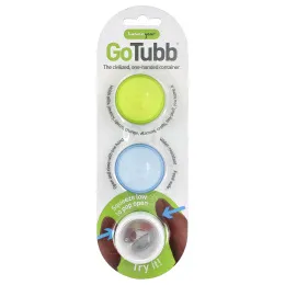 Humangear, GoTubb®, прозрачные, зелёные и синие, 3 шт. в упаковке