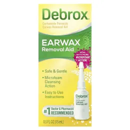 Debrox, Drops, средство для удаления ушной серы, 15 мл (0,5 жидк. унции)