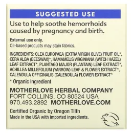 Motherlove, Бальзам Rhoid, 29,5 мл