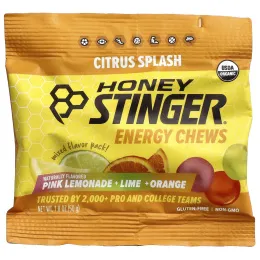 Honey Stinger, Energy Chews, цитрус, 12 пакетиков по 50 г (1,8 унции)
