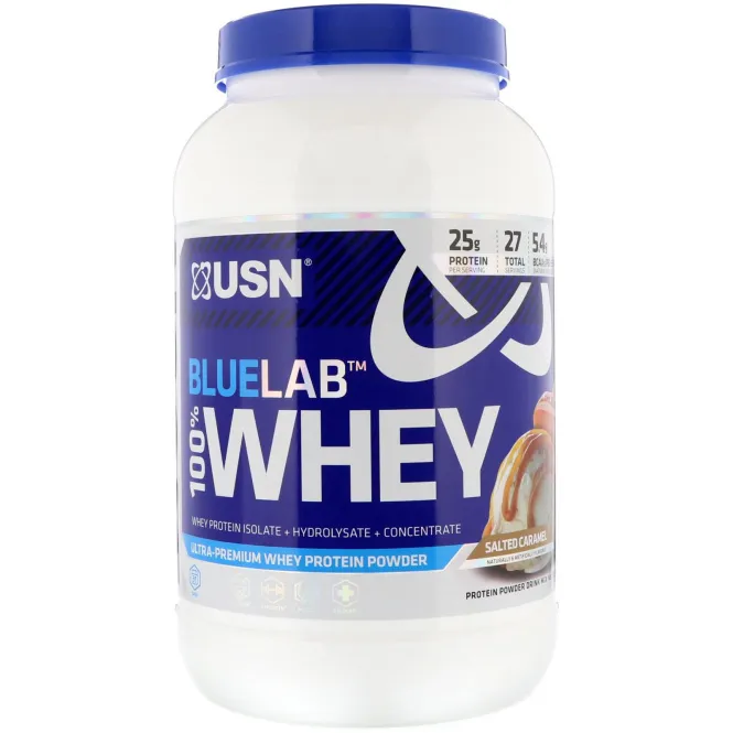 USN, BlueLab 100% Whey, Salted Caramel, 2 lbs (907.2 g)