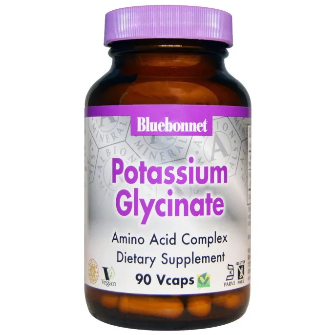 Bluebonnet Nutrition, Калия глицинат, 90 капсул
