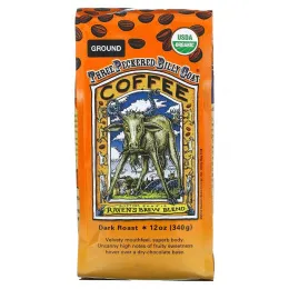 Raven's Brew Coffee, Кофе с тремя козами, органический, молотый, темная обжарка, 340 г (12 унций)