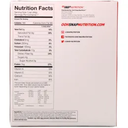 OOH Snap!, Хрустящий протеиновый батончик, шоколад и арахисовое масло, 7 протеиновых батончиков, 1,62 унц. (46 г) каждый