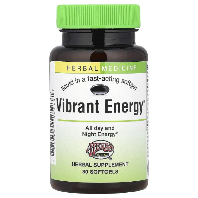 Herbs Etc., Vibrant Energy ™, 30 мягких таблеток