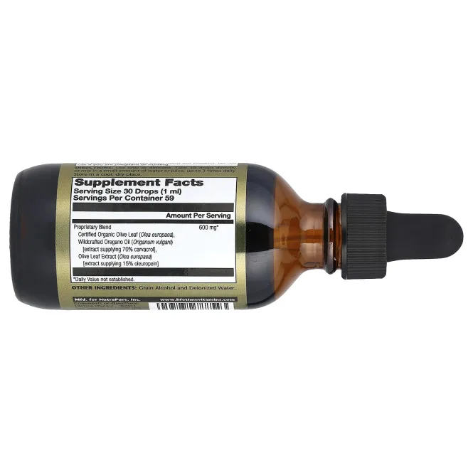 LifeTime Vitamins, Масло орегано и лист оливы, 2 жидких унции (59 мл)