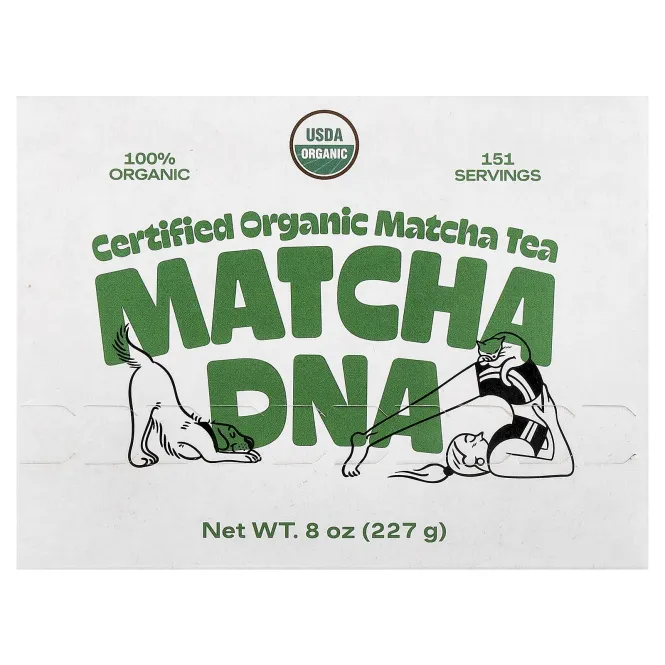 Matcha DNA, сертифицированный органический чай матча, 227 г (8 унций)