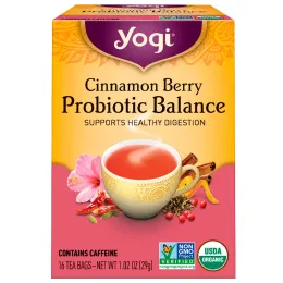 Yogi Tea, Cranberry Spice Probiotic Balance, 16 пакетиков, 1.02 унц. (29 г)