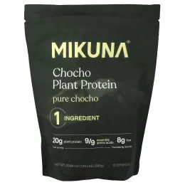 MIKUNA, протеиновый порошок из растения шоколад, чистый шоколад, 585 г (1,29 фунта)
