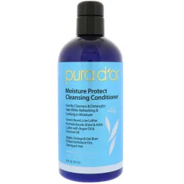 Pura D'or, Очищающий кондиционер, предотвращающий потери влаги, 16 унций (473 мл)