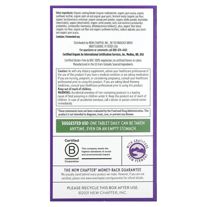 New Chapter Мультивитамины для каждой женщин, 48 таблеток