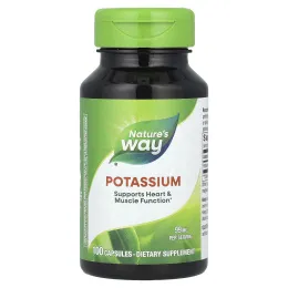 Nature's Way, Комплекс калия, 99 мг, 100 капсул