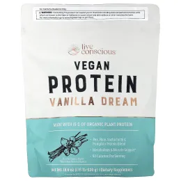 Live Conscious, Vegan Protein, Vanilla Dream, 520 г (1,15 фунта)