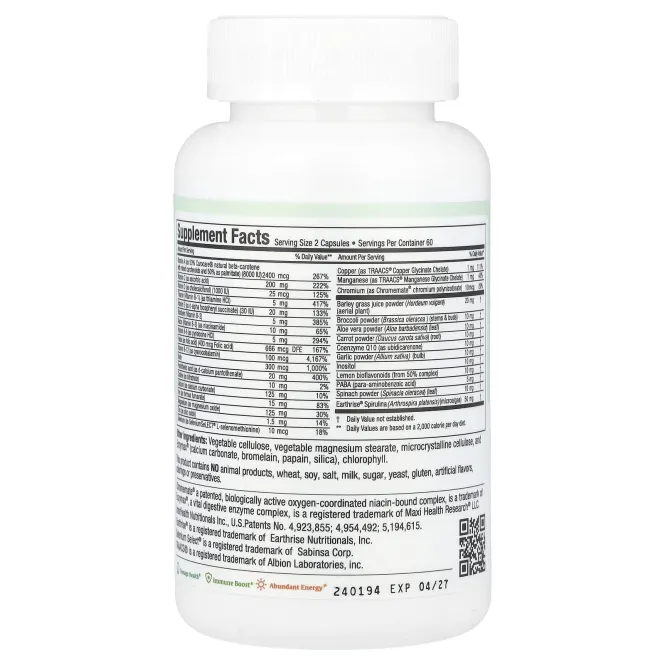 Maxi Health, Maxi Teen Supreme ™, для нее, 120 капсул