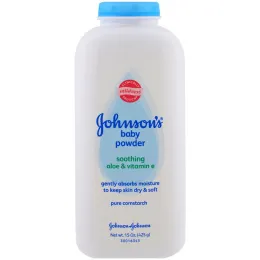 Johnson's Baby, Присыпка, успокаивающие алоэ и витамин Е, 425 г (15 унций)