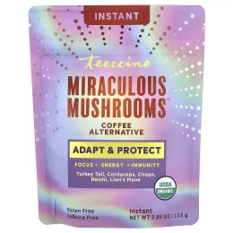 Teeccino, Miraculous Mushrooms™, альтернатива растворимому кофе, без кофеина, 112 г (3,95 унции)