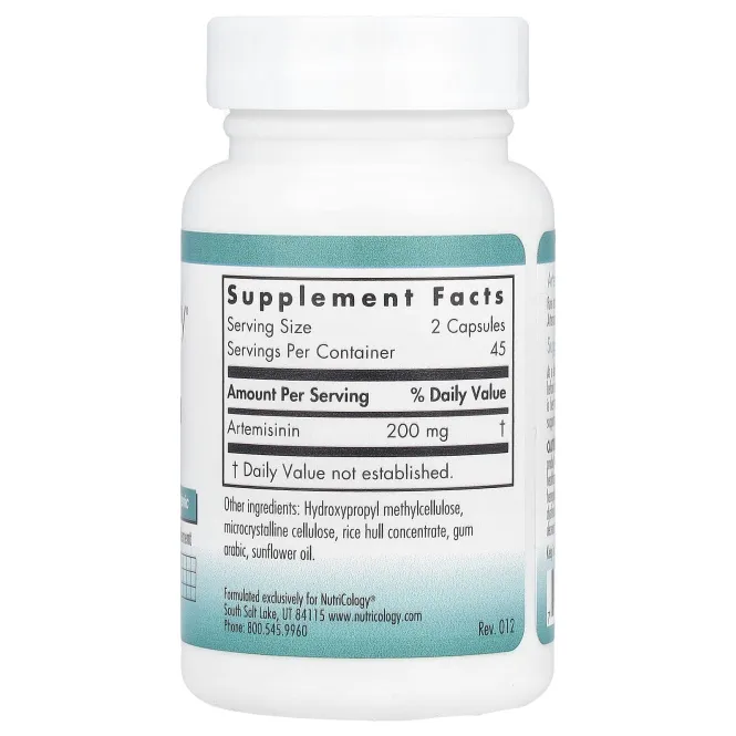 Nutricology, Артемизинин, 90 вегетарианских капсул