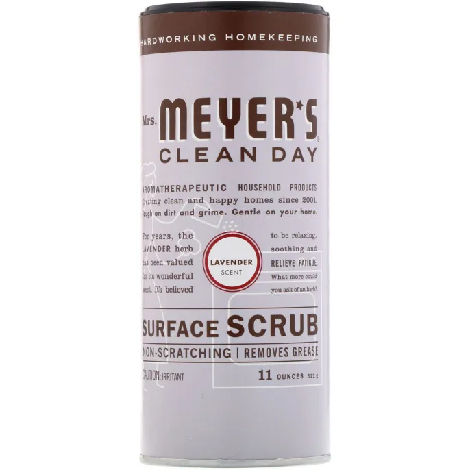 Mrs. Meyers Clean Day, Скраб для поверхностей, лавандовый аромат, 11 унций (311 г)