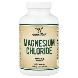 Double Wood Supplements, хлорид магния, 180 капсул (500 мг в 1 капсуле)