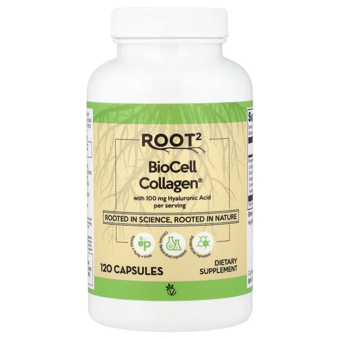 Vitacost, BioCell Collagen® с гиалуроновой кислотой, 120 капсул