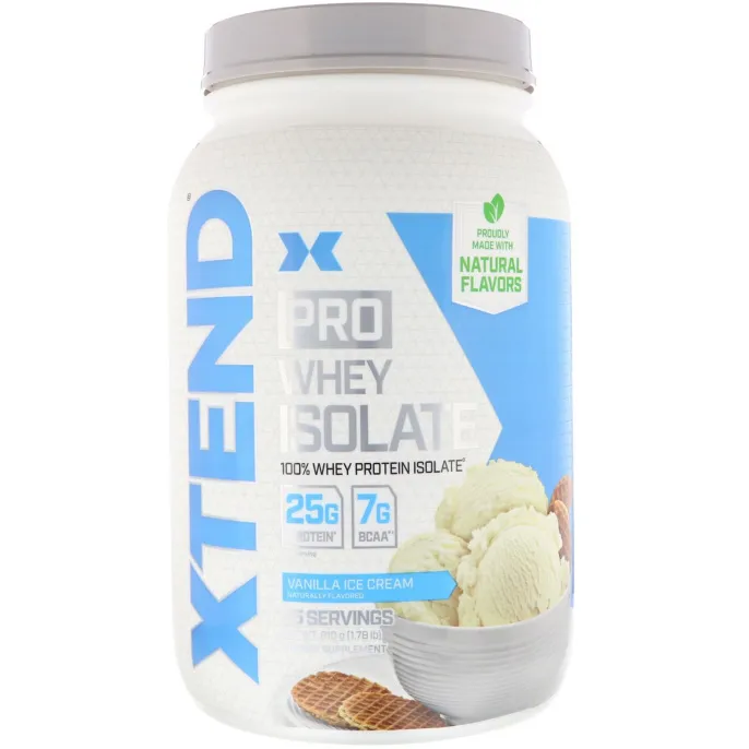 Scivation, Xtend Pro, сывороточный изолят, ванильное мороженое, 1,78 фунта (810 г)