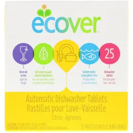 Ecover, Automatic Dishwasher Tablets, Citrus, 25 Tablets, 17.6 oz (0.5 kg)