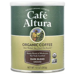 Cafe Altura, органический кофе, молотый, темная смесь, 283 г (10 унций)