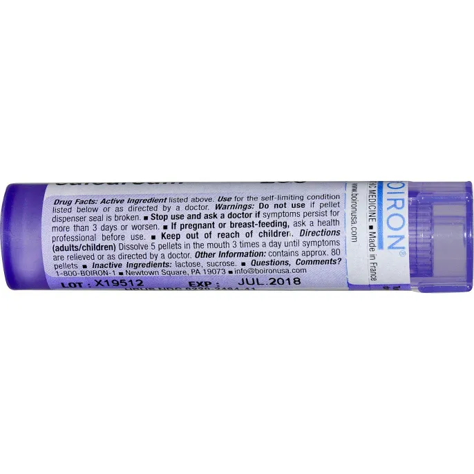 Boiron, Single Remedies, Известковая серная печень, 200CK, прибл. 80 гранул
