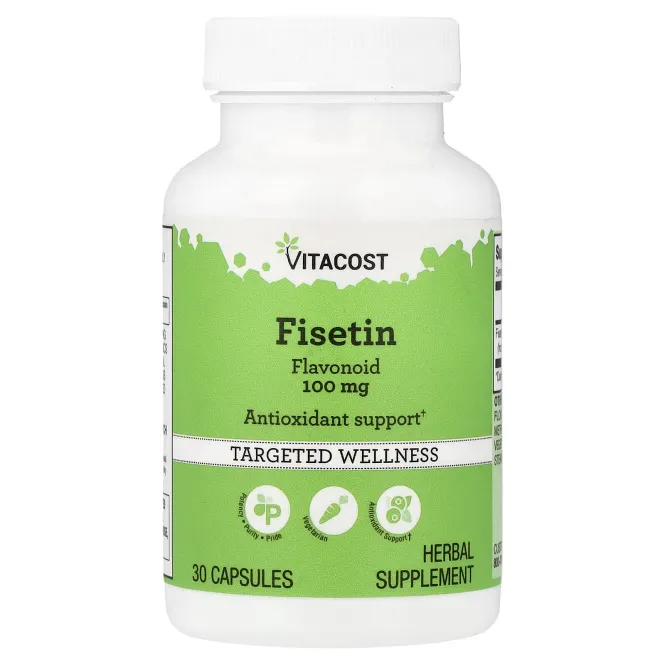 Vitacost, Fisetin Flavonoid, 100 mg, 30 Capsules